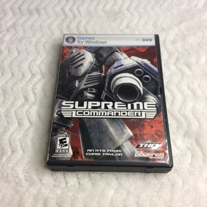 THQ Supreme Commander PC/DVD Games for Windows Clean Disc Tested with Manual